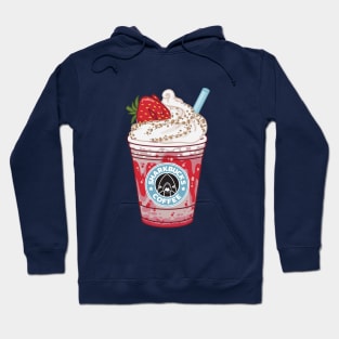 Sharkbucks Frappucino // Strawberry Dottyback Hoodie